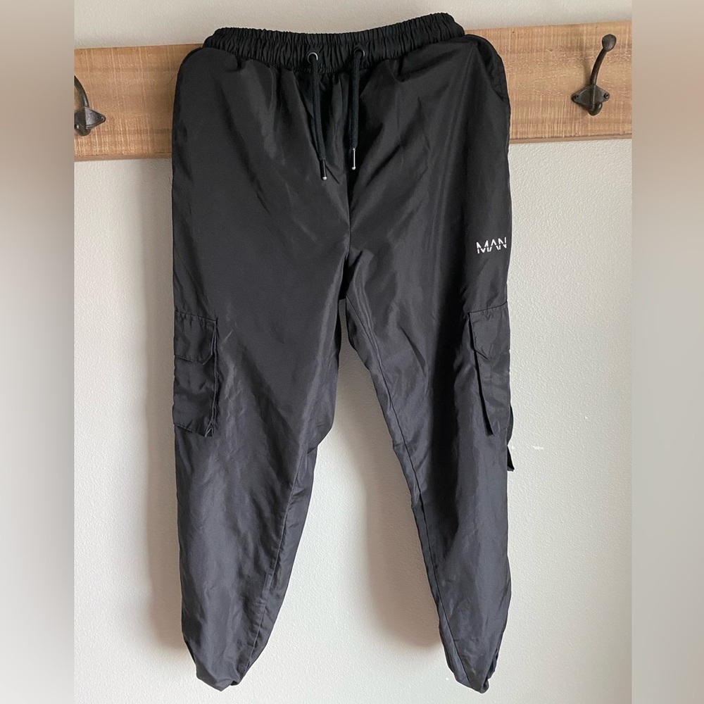 Boohoo Black Cargo Pants